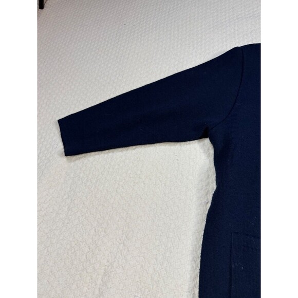 Vintage Paris Sweater Cardigan Yorkies Creation Gyrna | Navy | Womens Size XL - Picture 4 of 13